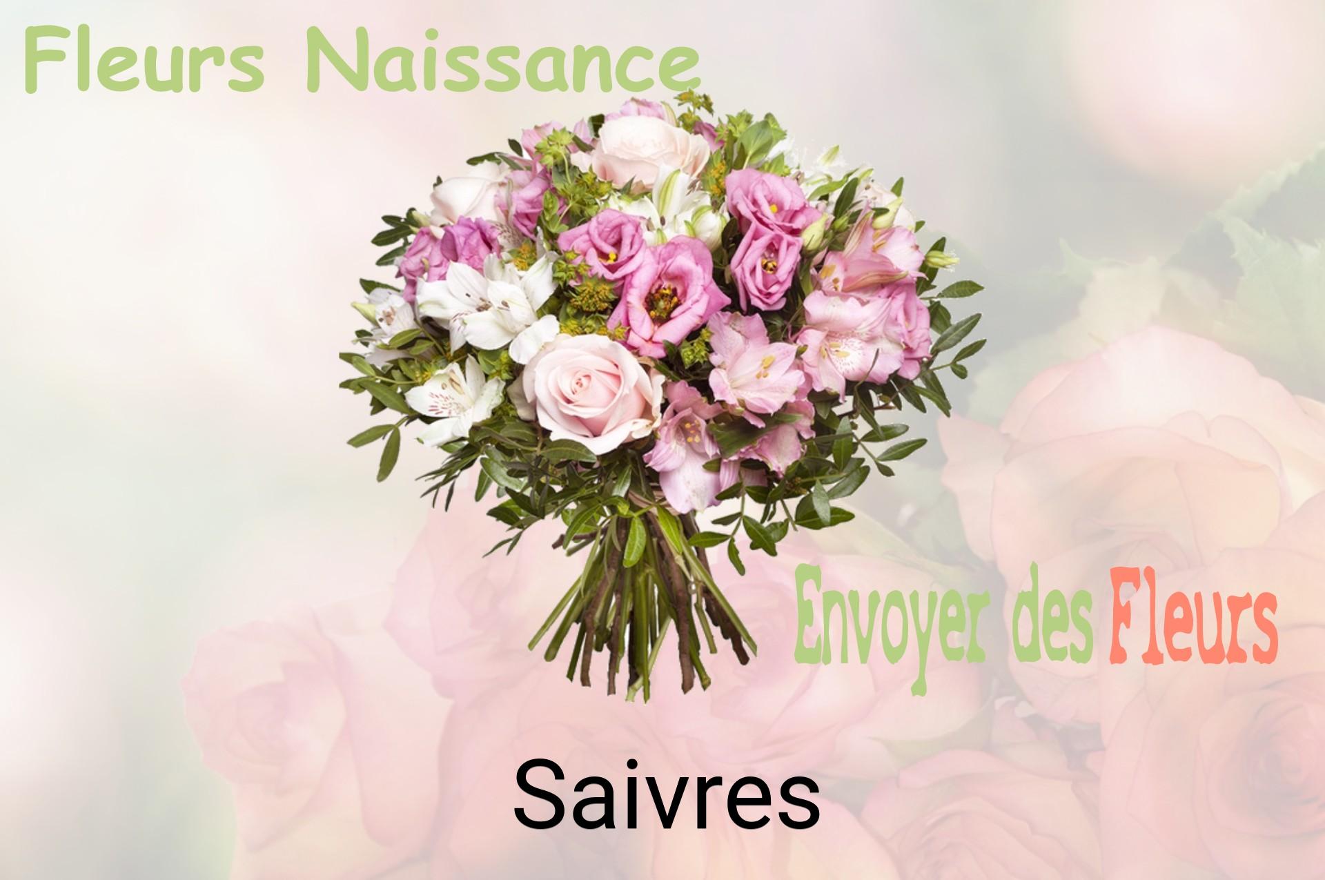 Bouquet de fleurs de naissance livré à Saivres